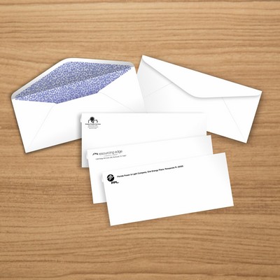 #10 - 1/1 PMS Standard Window Envelopes with Security Tint