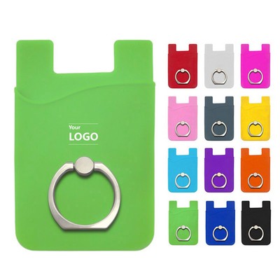 Phone Grip Wallet with Ring Holder