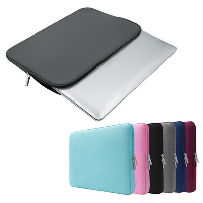 Reversible 13 Laptop Sponge Sleeve with Zipper Closure