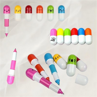 Capsule-Shaped Writing Pen