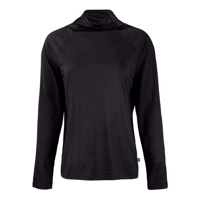 Cutter & Buck Coastline Epic Comfort Eco Recycled Womens Funnel Neck