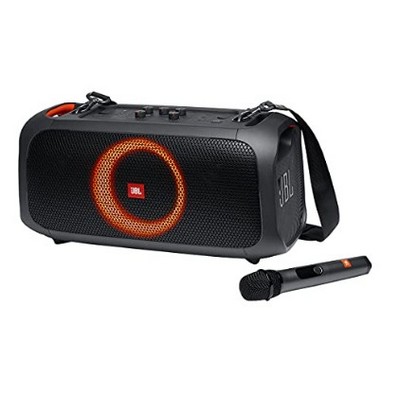 JBL PartyBox On-The-Go Black Powerful Portable Bluetooth Party Speaker With Dynamic Light Show