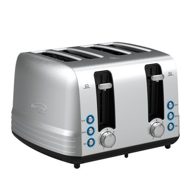 Brentwood Extra Wide 4-Slice Toaster Stainless Steel