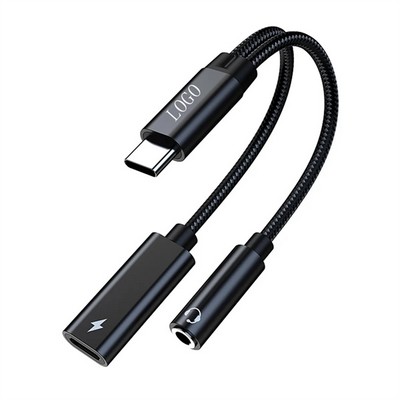 USB-C to 3.5mm Charger Adapter: Headphone Cable Cord Solution