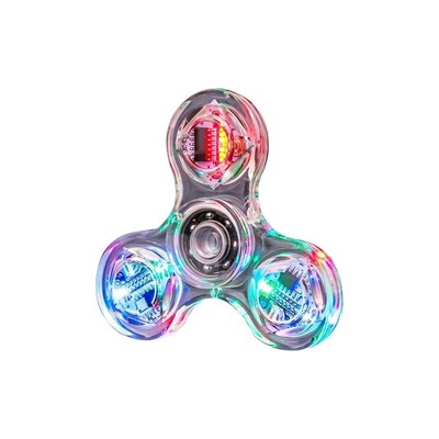 Custom Clear LED Light Fidget Spinner Toys