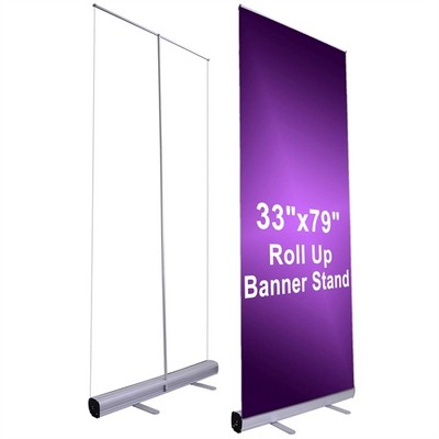 Retractable Banner Display, 31"x39", Portable and Eye-catching