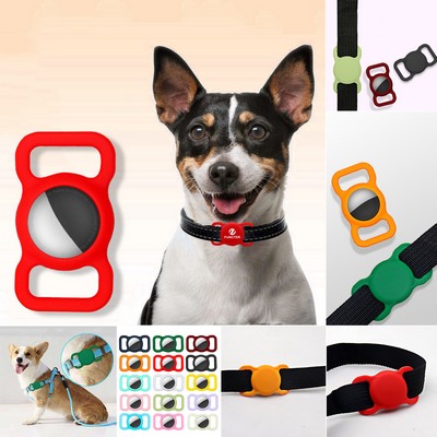 Silicone Dog Collar Holder Pet Collar Case Anti-Lost Protector Holder