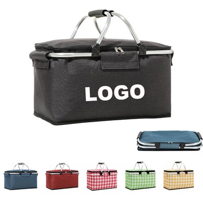 Foldable Insulated Picnic Tote Bag