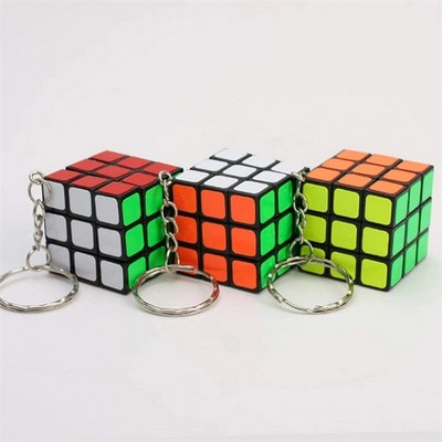 Mini Cube Puzzle With Keychain