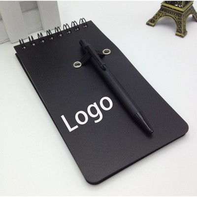 Eco-Friendly Kraft Portable Coil Book With Pen