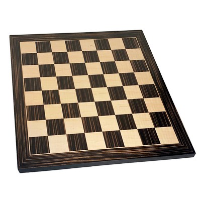 Grand Chess Board - Black Stained & Natural Wood 20.75 in.