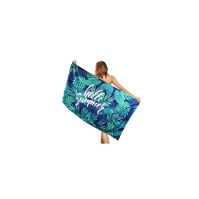 Microfiber Velour Beach Towel