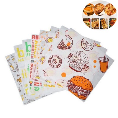 Custom Printed Food Grade Oil Proof Packaging Paper