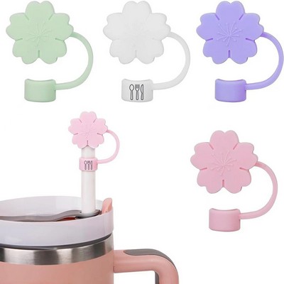 Silicone Dust-Proof Sakura Shape Straw Cover