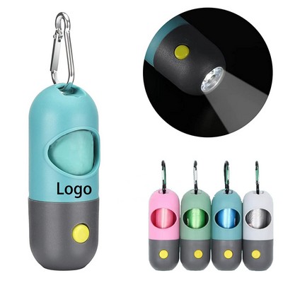 Outdoor Portable Flashlight Waste Bag Dispenser