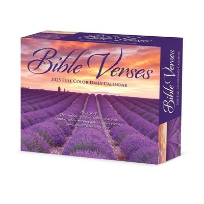 Bible Verses 2025 6.2" x 5.4" Box Calendar