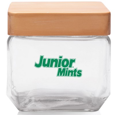 27 Oz. Omni Square Glass Jar