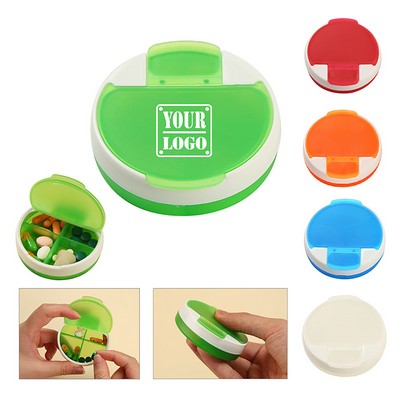 Round Pill Storage Box