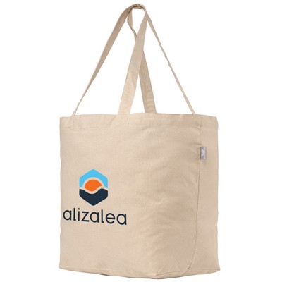 Budget Shopper Tote - 5 oz. Recycled Cotton Blend - Heat Transfer