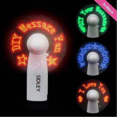 Pre-Programmed Mini LED Message Fan