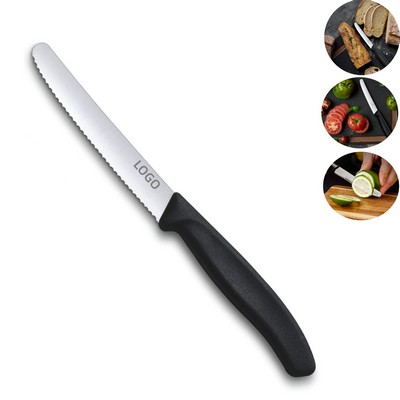 4.3-Inch Round Head Wavy Blade Bar Knife Bread Knife