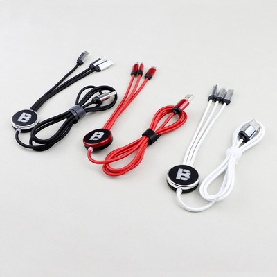 Custom LED Luminous 4-in-i Charging Cable