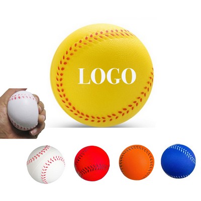 2 4/5" PU Foam Baseball-Shape Squeeze Toy/Stress Relief Ball