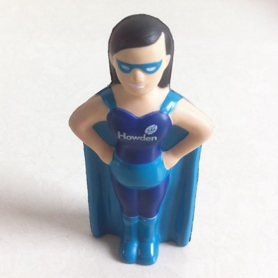 Foam Superwoman Shaped Stress Reliever with Customized Logo