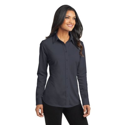 Port Authority Ladies Dimension Knit Dress Shirt.