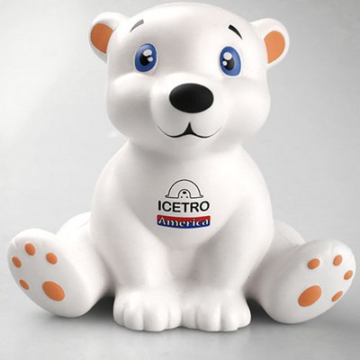 Cartoon Polar Bear Shaped Stress Reliever