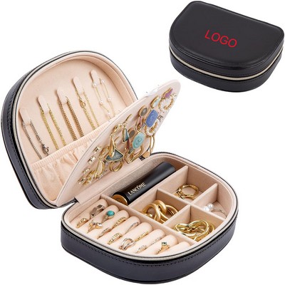 Small Portable Seashell-Shaped Jewelry Case