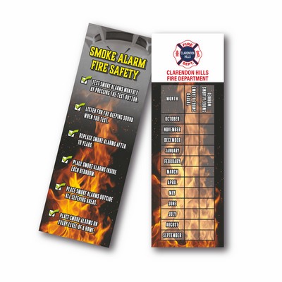 Fire Prevention Safety Smoke Alarm Bookmark