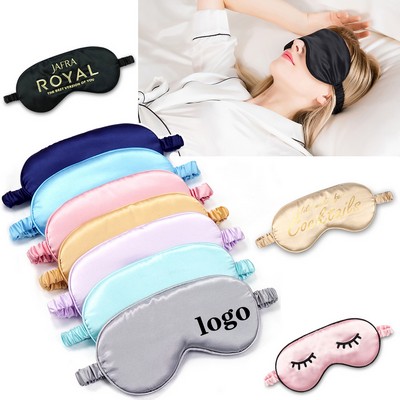 Imitation Silk Light Blocking Sleep Eye Mask