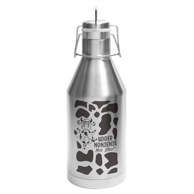 Polar Camel 64 oz. Stainless Steel Vacuum Insulated Growler with Swing-Top Lid