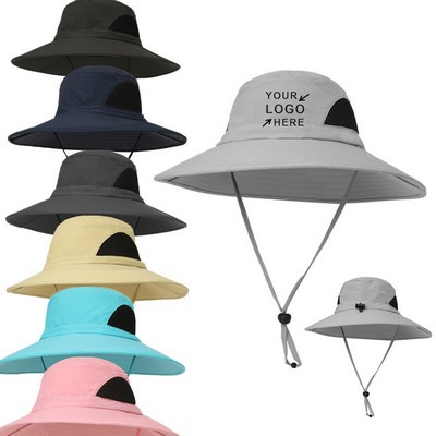 Wide Brim Sun Protection Bucket Hat