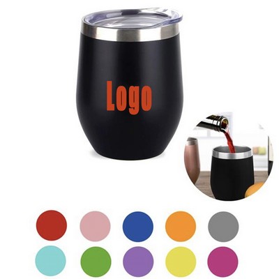 12oz Stainless Steel Wine Tumbler