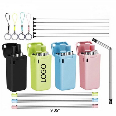 Reusable Stainless Steel Folding Straw