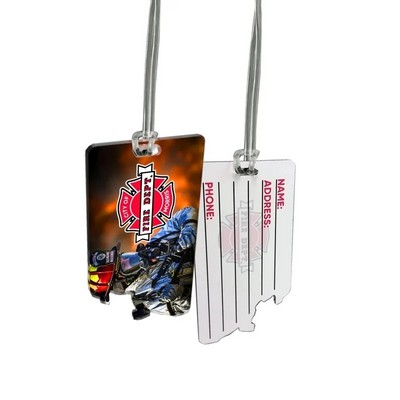 Custom 1/8" Acrylic Write-On Luggage Bag Tag