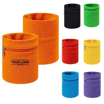 Adult Zippered Wristband Pouch