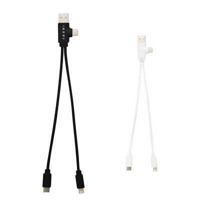 Dual Connect Recycled Multi-charge Cable