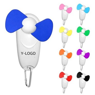 Portable Fan w/ LED Flashlight