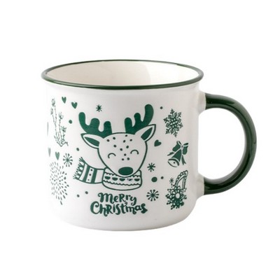 12oz Printed Christmas Mug - Reindeer