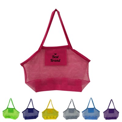 Large Collapsible Beach Mesh Tote Bag