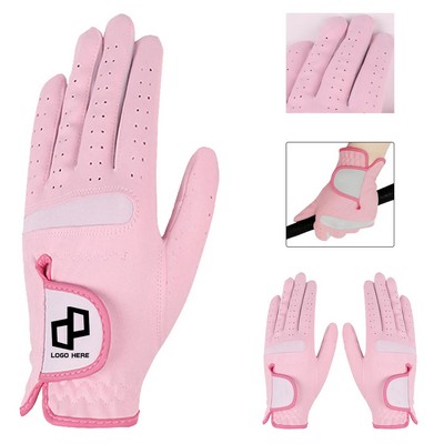 Women'S Micro Fiber Sunscreen Wear Golf Gloves