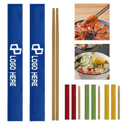 9.45 Inch Disposable Bamboo Chopsticks W/ Kraft Paper Bag