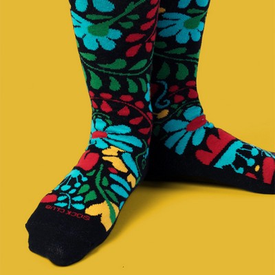 Over the Calf Earth Day Socks - Eco-Friendly Comfort for Planet Lovers - American Made