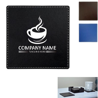 Leather Square Coaster (Single)