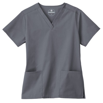 Fundamentals Ladies Two Pocket V-Neck Top