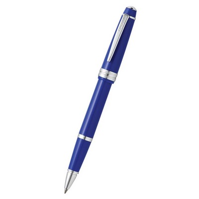 Cross Bailey Light™ Polished Blue Resin With Chrome Accents Rollerball Pen