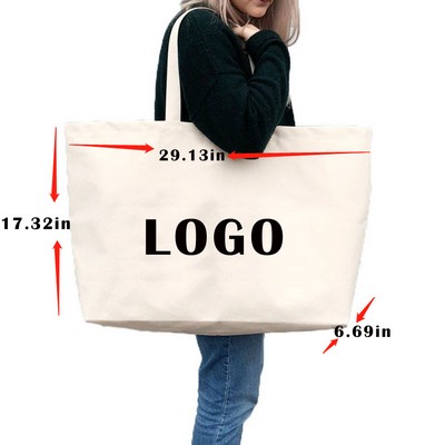 Extra Large Canvas Shopping Bag